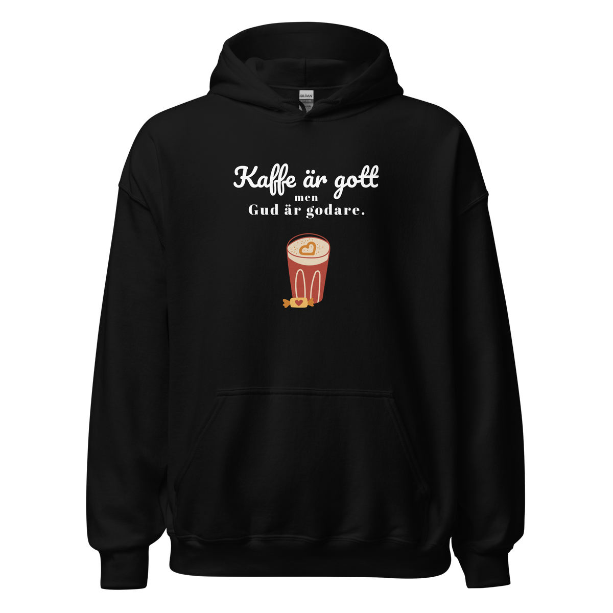 Kaffe är gott men Gud är godare. - Luvtröja