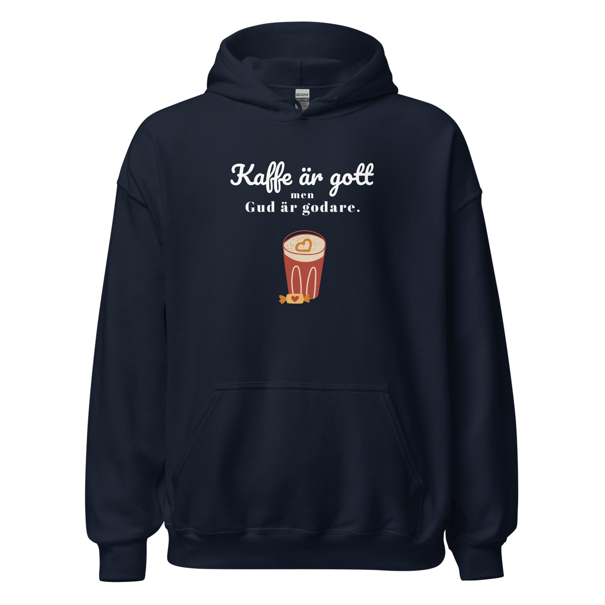 Kaffe är gott men Gud är godare. - Luvtröja