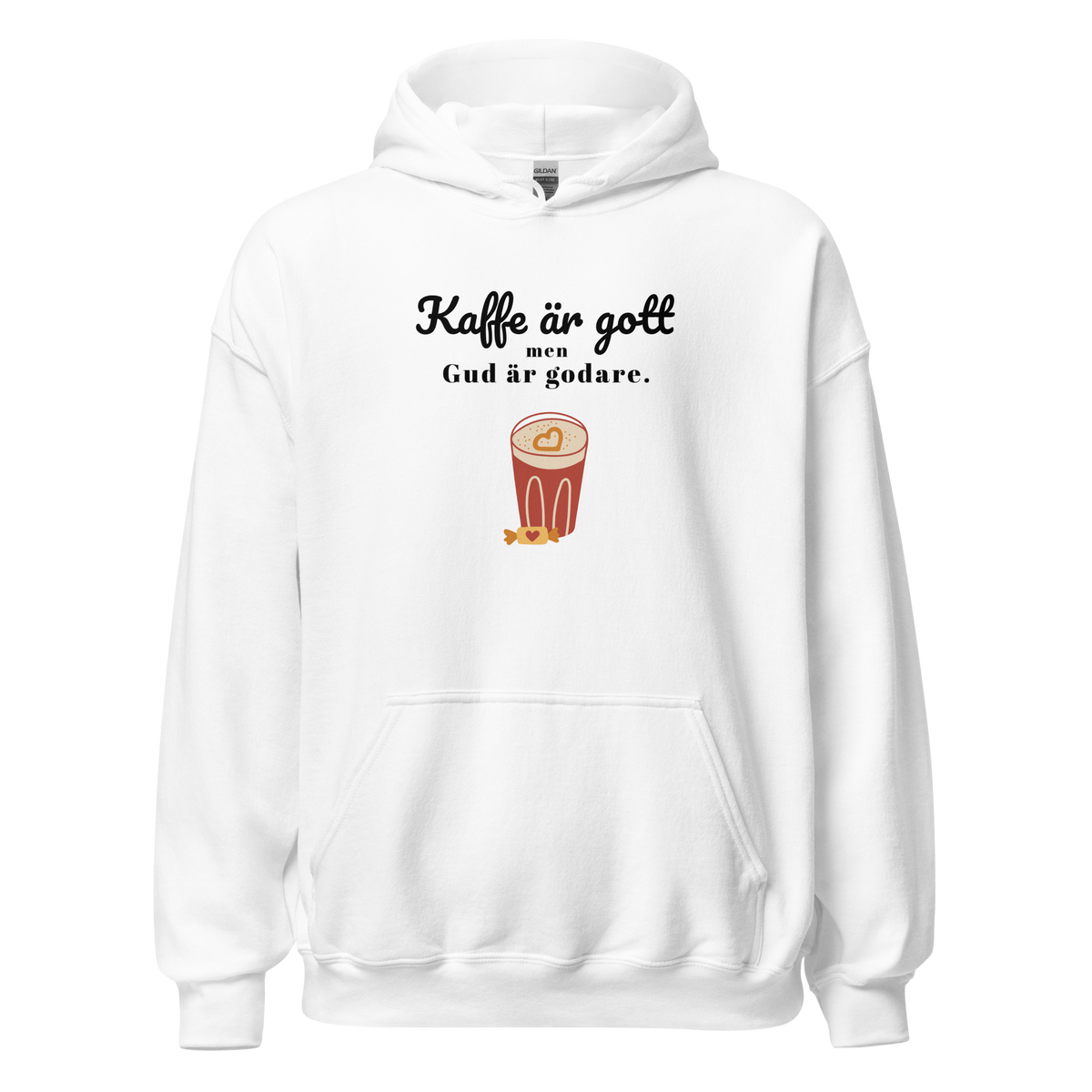 Kaffe är gott men Gud är godare. - Luvtröja