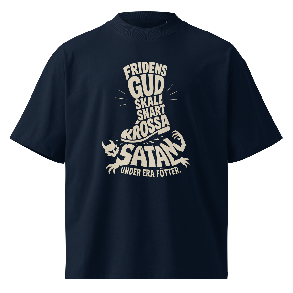 "Fridens Gud skall snart krossa Satan under era fötter." - T-Shirt