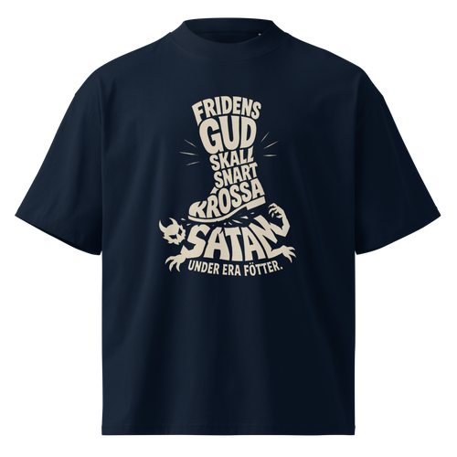 "Fridens Gud skall snart krossa Satan under era fötter." - T-Shirt