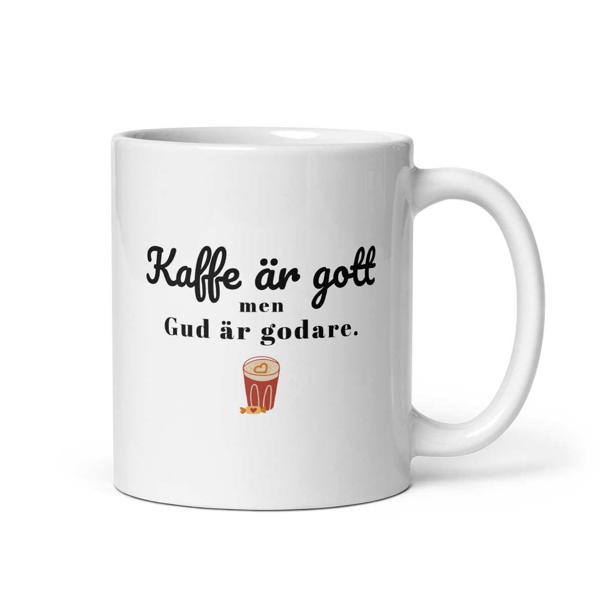 Kaffe är gott men Gud är godare. - Kaffekopp